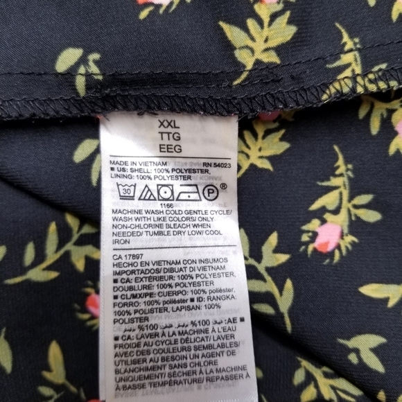 Old Navy Floral Black Dress , Vibrant colors, XXL - Picture 8 of 8